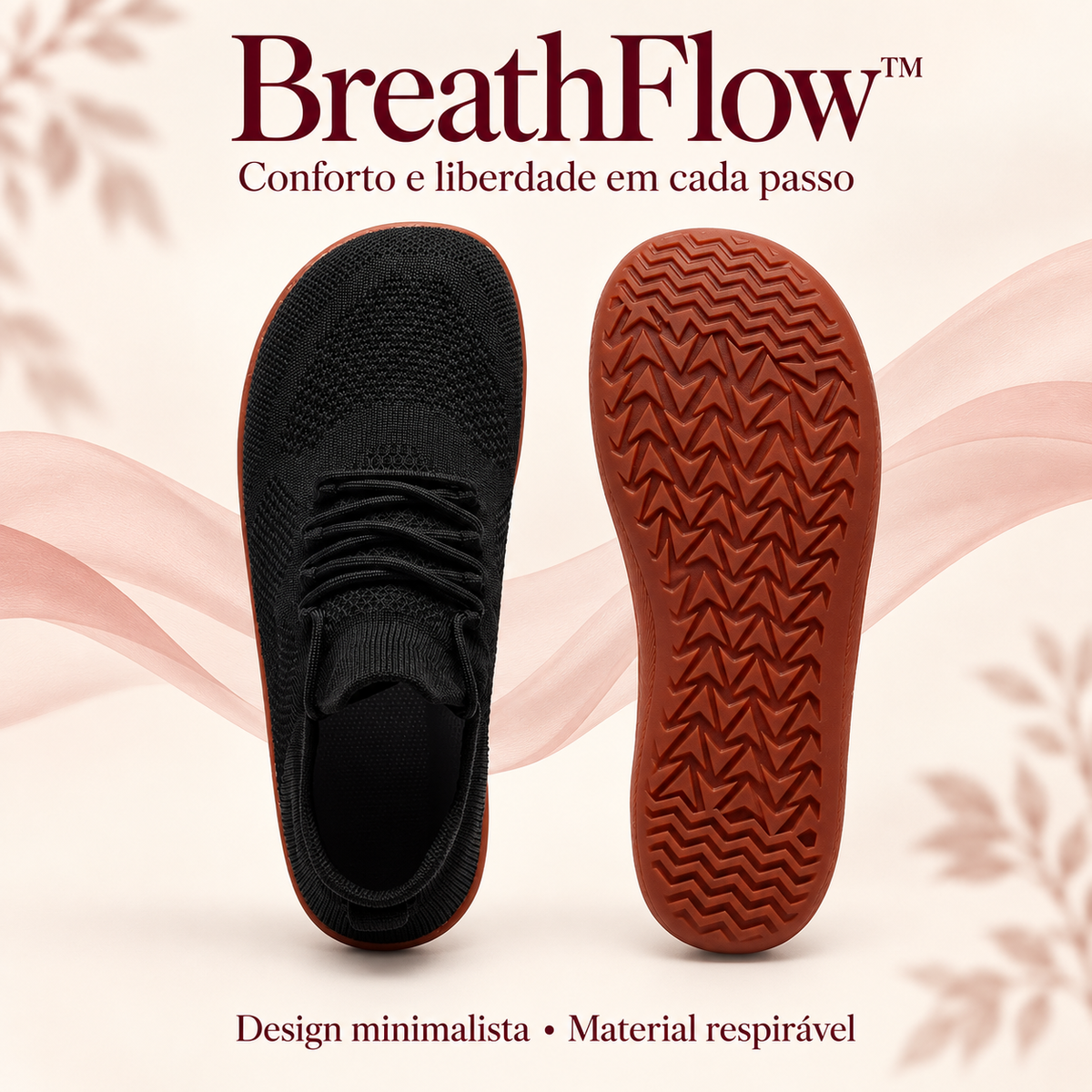 Tênis Barefoot Minimalista Respirável BreathFlow™