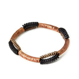 Bracelete de Cobre com Ébano Real - Terapia da Mulher