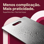 Detalhe do inox com superfície lisa