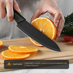 KŌRVA™ Black Kitchen | Conjunto de Facas Pretas