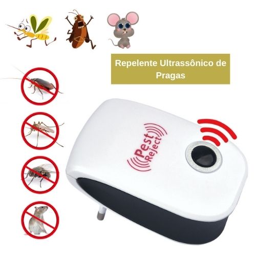 Repelente de insectos ultrasónico electrónico