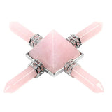 Frequência de Amor - Pirâmide de Quartzo Rosa Geradora de Energia