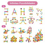 Juguete Infantil - Kit Educativo Magnético de Palos y Pelotas