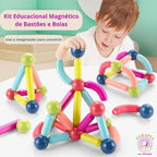 Juguete Infantil - Kit Educativo Magnético de Palos y Pelotas