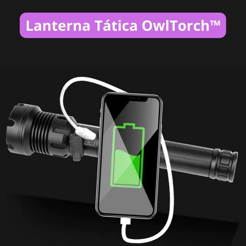 Linterna láser táctica LED recargable - OwlTorch™ 