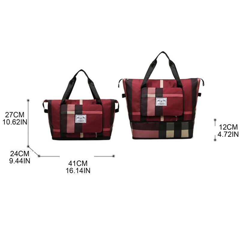 Expandable Waterproof Bag Wet and Dry Compartment